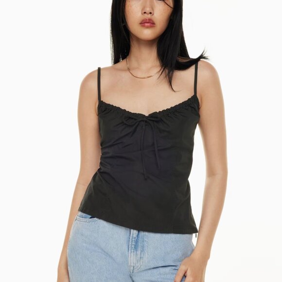 Aritzia Sunday Best Cotton Delphine Poplin Camisole in White - Picture 12 of 13